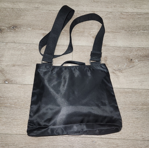 Kenneth Cole Reaction Black Nylon Messenger Shoulder Bag - Picture 7 of 10